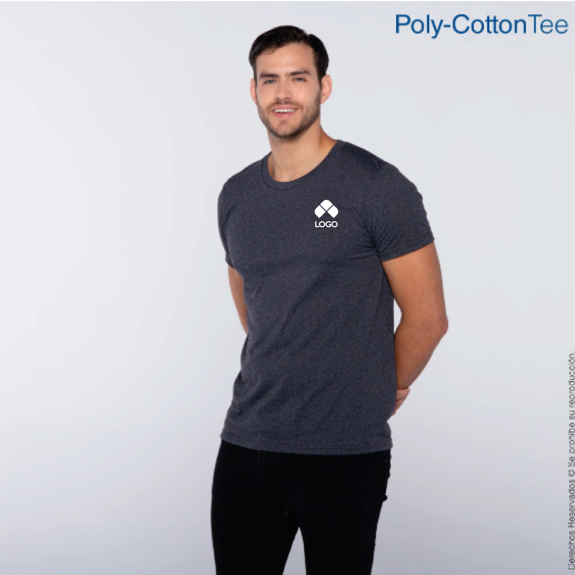 PLAYERA YAZBEK CUELLO REDONDO MANGA CORTA PARA CABALLERO JASPE S-XL