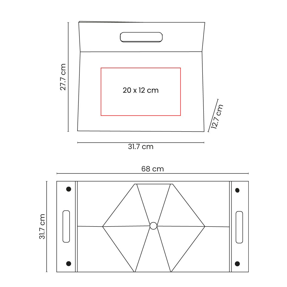CAJA DE REGALO KIBO (31.7 X 27.7 X 12.7 CM)