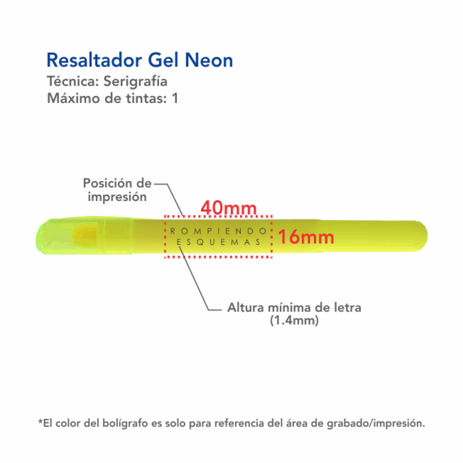 RESALTADOR GEL NEON
