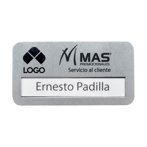 GAFETE INTERCAMBIABLE CON MICA DE PLASTICO E IMAN CON MEDIDA 7.2 X 3.8 CM