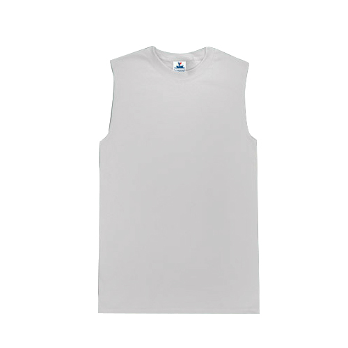 PLAYERA PESO COMPLETO CUELLO REDONDO SIN MANGAS PARA CABALLERO BLANCO S-XL