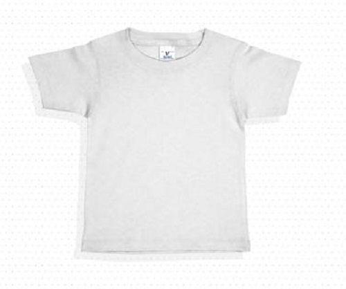PLAYERA YAZBEK PESO COMPLETO CUELLO REDONDO MANGA CORTA UNISEX PARA BEBE BLANCO