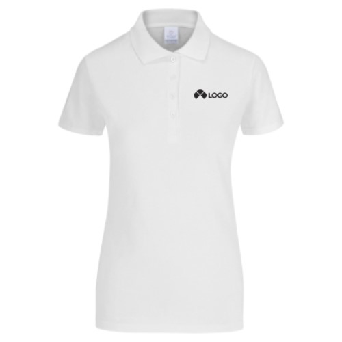 PLAYERA YAZBEK DAMA TIPO POLO PIQUE BLANCA 100% ALGODON