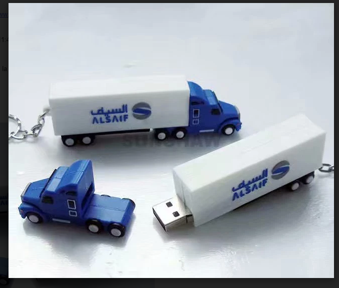 CUSTOM PVC USB, 3D (TRAILER) CAPACIDAD DE 64 GB 