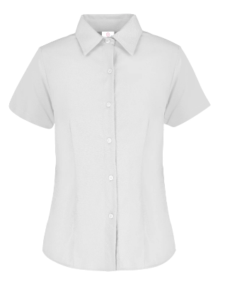 CAMISA YAZBEK DE GABARDINA MANGA CORTA CON SILUETA PARA DAMA XXL