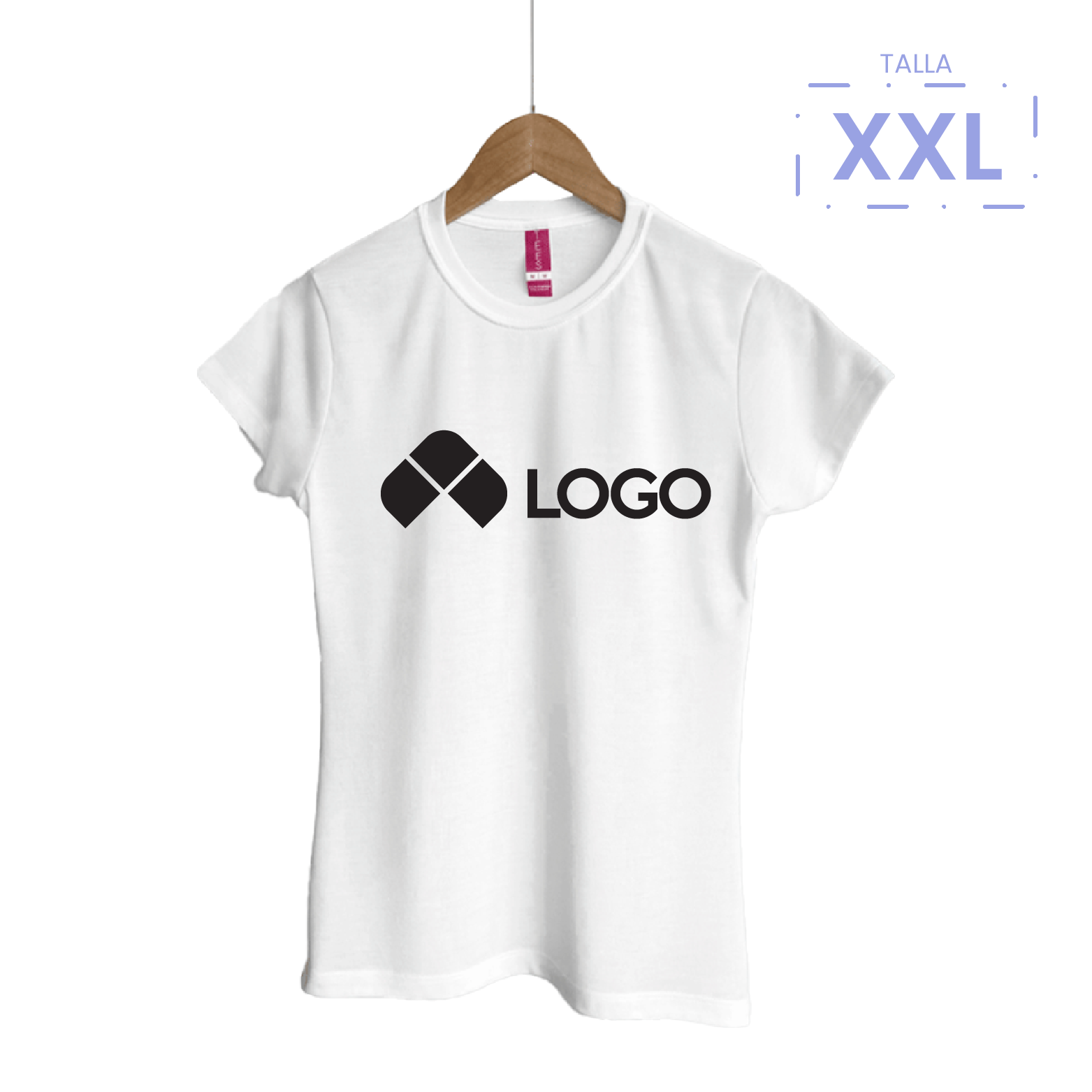 PLAYERA CUELLO REDONDO DAMA PLAYERYTEES XXL