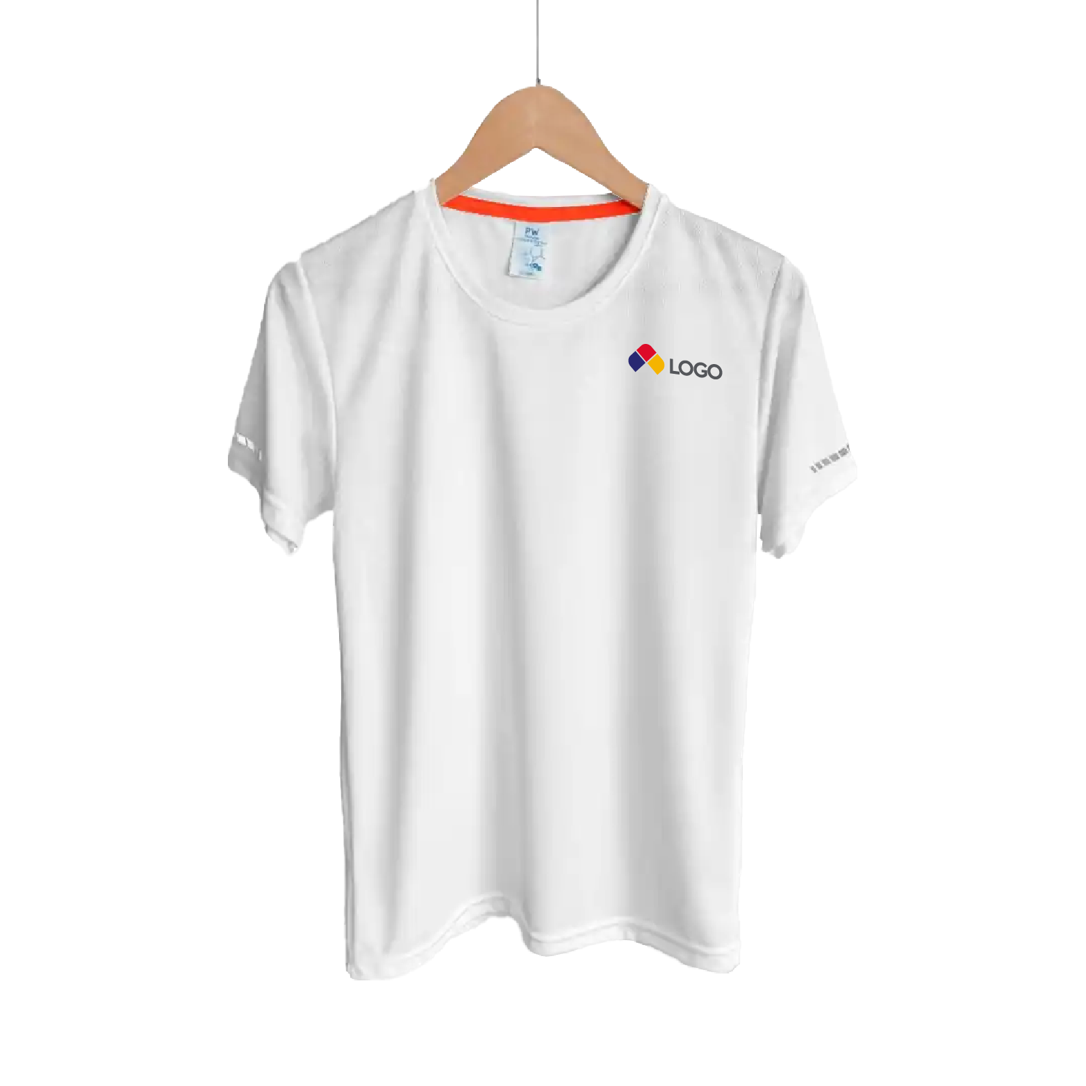 PLAYERA DEPORTIVA CUELLO REDONDO CABALLERO PLAYERYTEES BLANCO S-XL