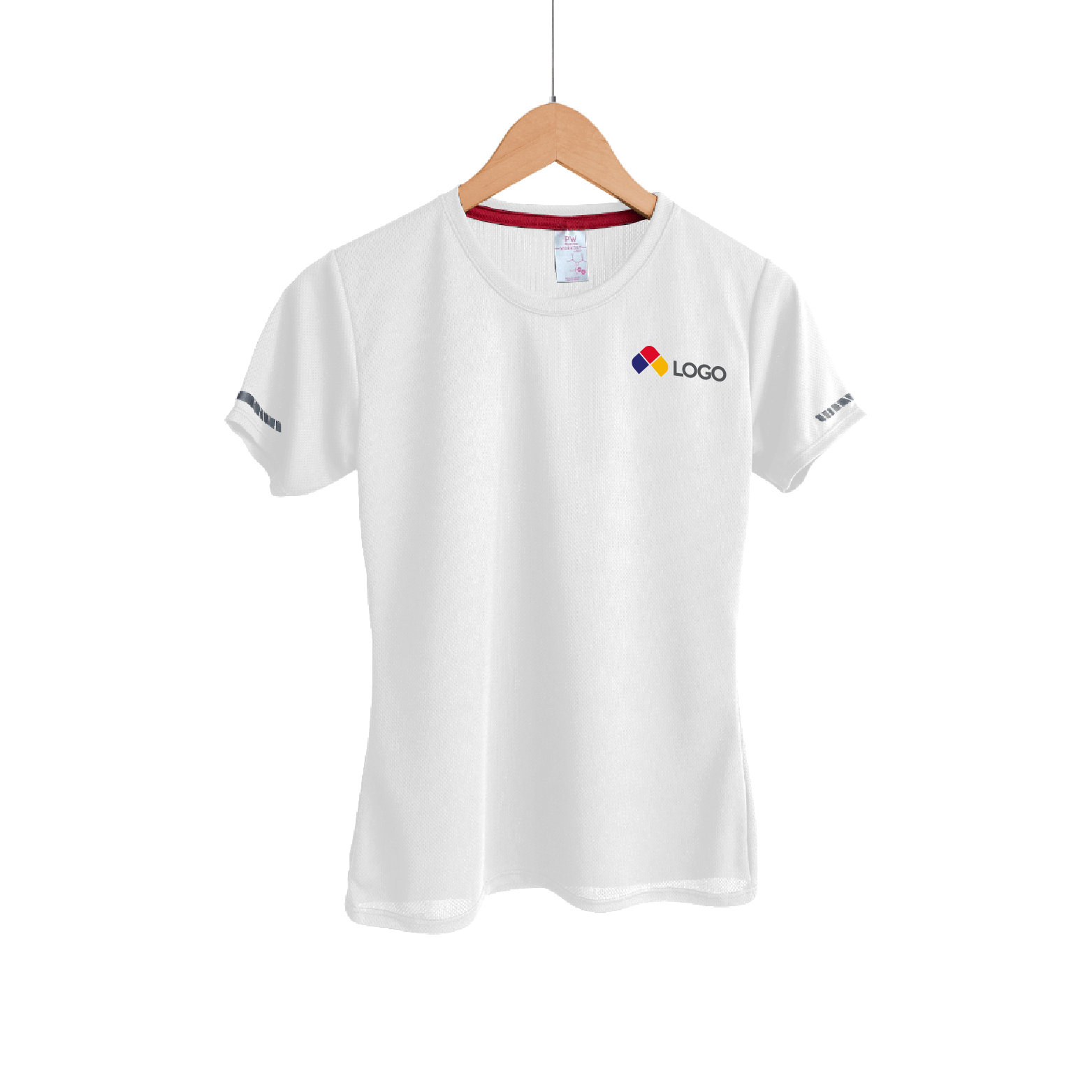PLAYERA DEPORTIVA CUELLO REDONDO DAMA PLAYERYTEES BLANCO S-XL