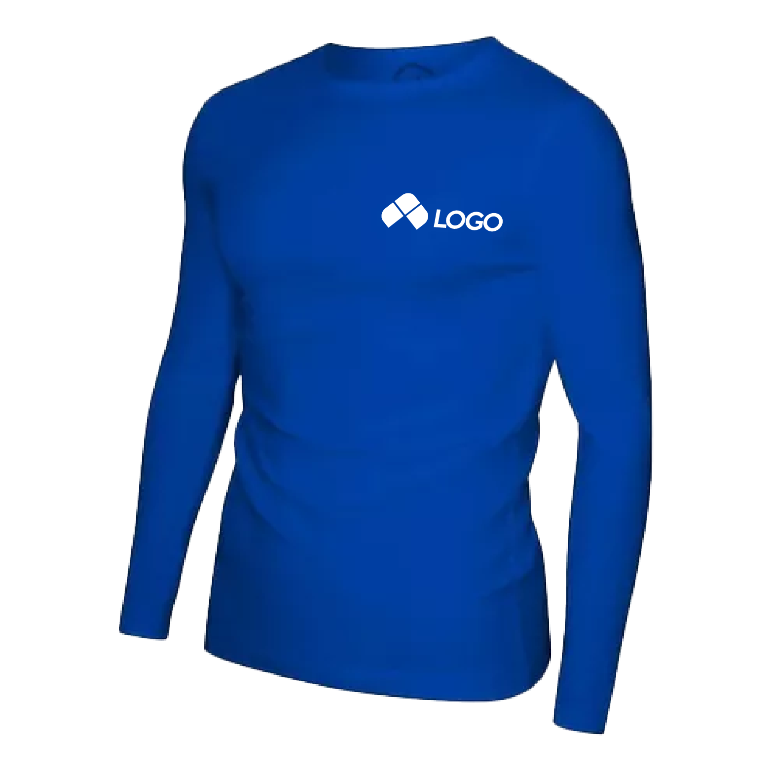 PLAYERA DEPORTIVA CUELLO REDONDO MANGA LARGA CABALLERO PLAYERYTEES COLORES S-XL