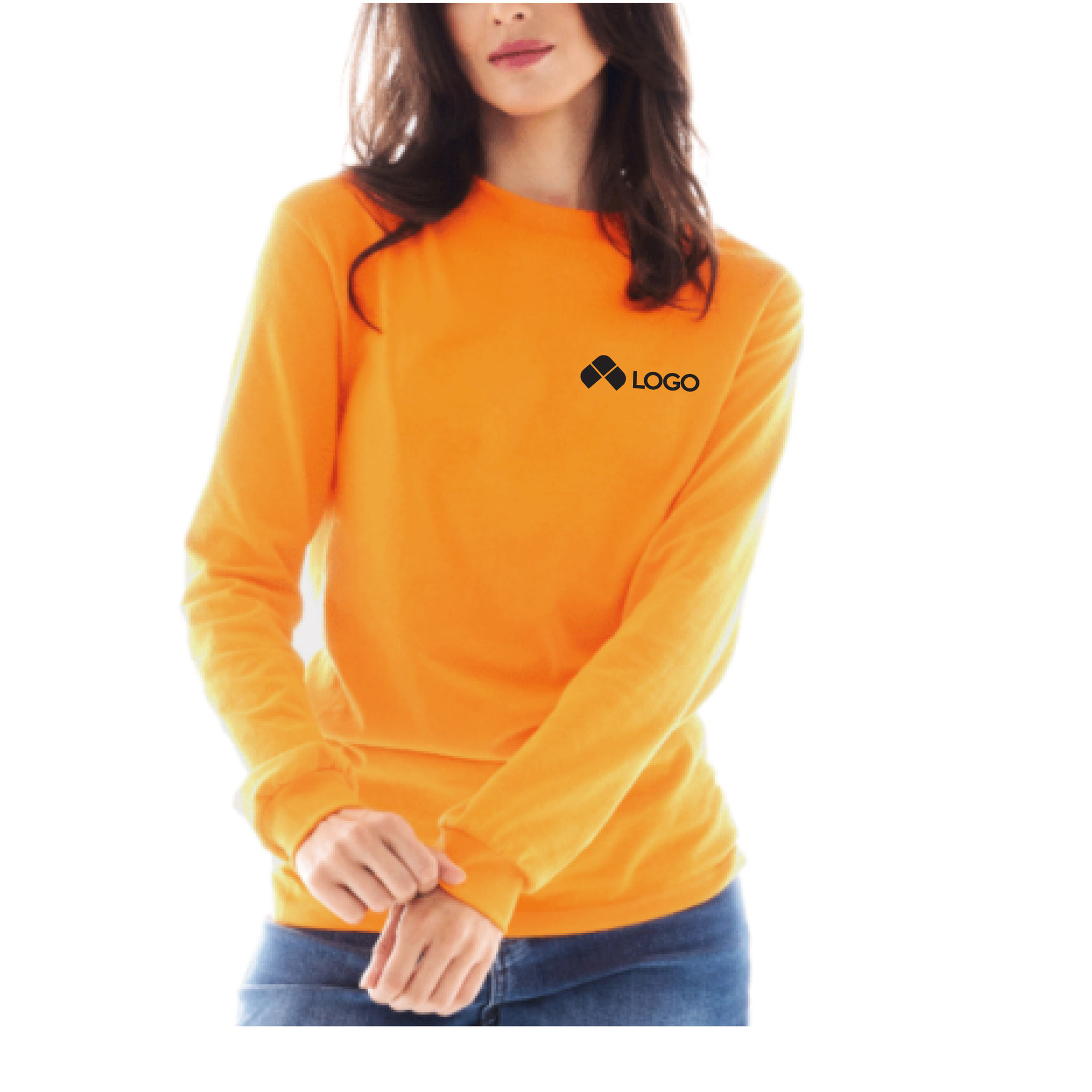 PLAYERA CUELLO REDONDO MANGA LARGA UNISEX DE COLORES  S-XL
