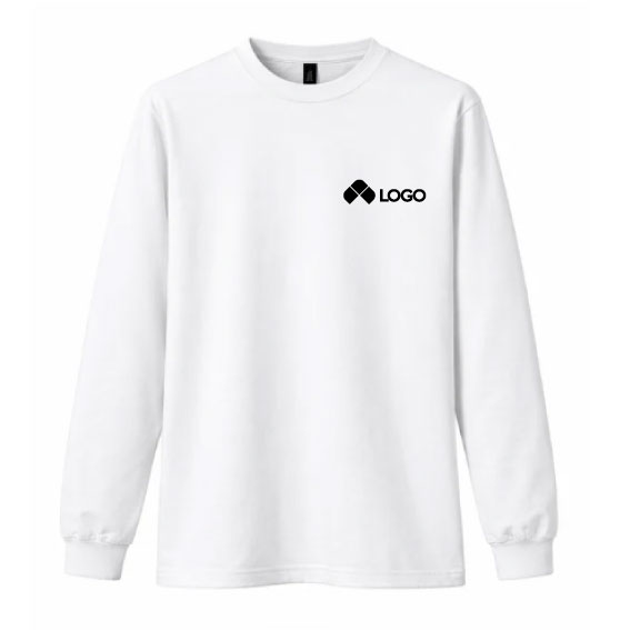 PLAYERA CUELLO REDONDO MANGA LARGA UNISEX  BLANCA S-XL