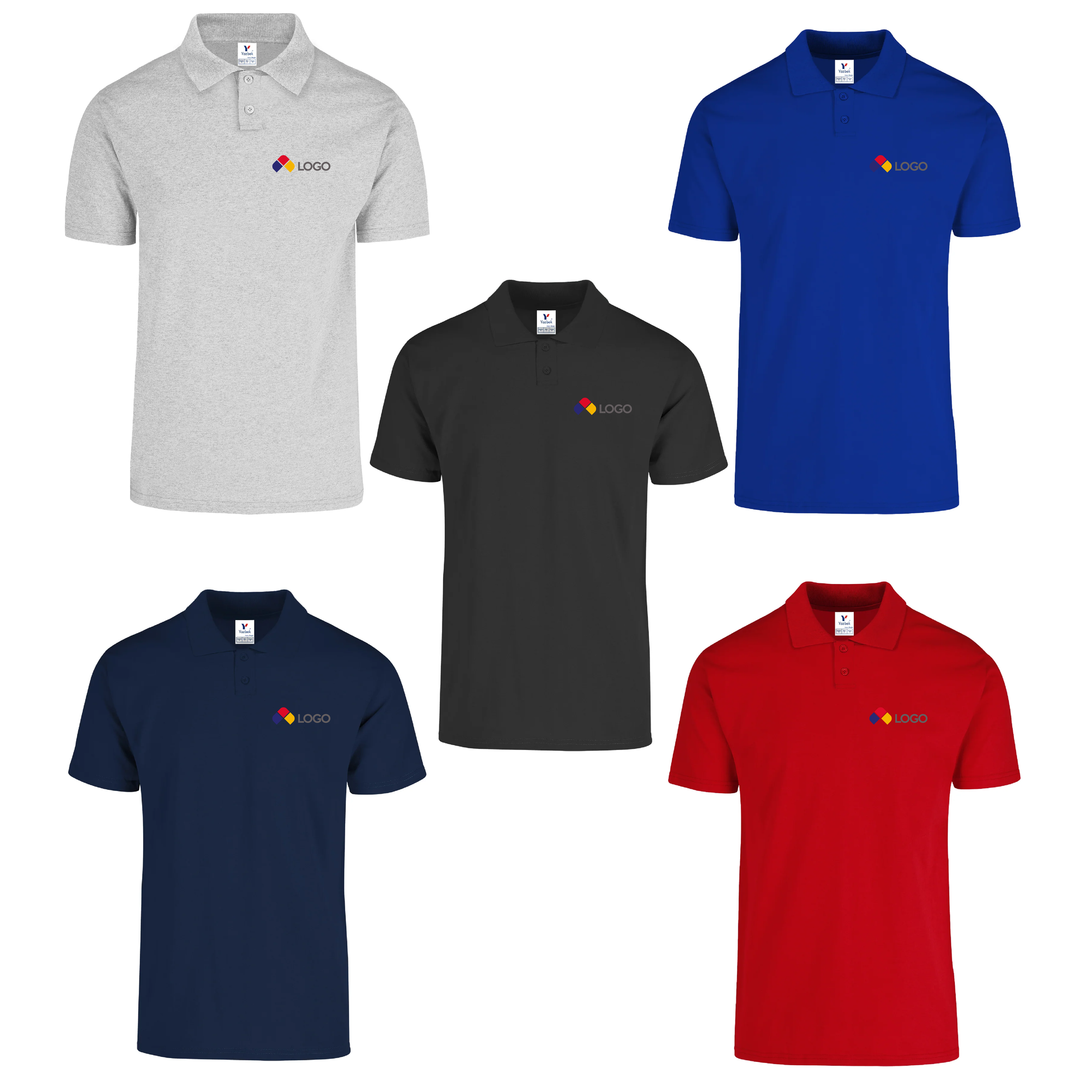 PLAYERA YAZBEK TIPO POLO PIQUE COLORES S-XL