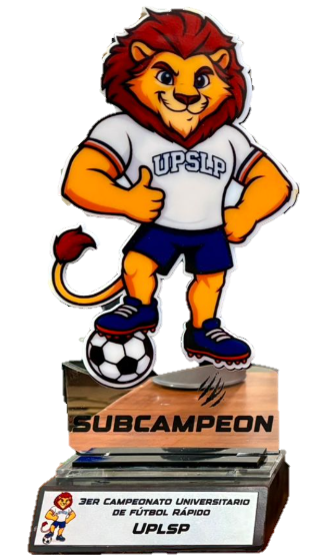 TROFEO PERSONALIZADO DE 35 CM CON PLACA PERSONALIZADA - SLP