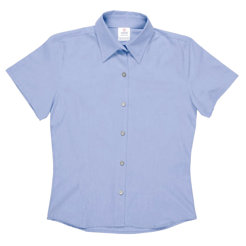 CAMISA OXFORD MANGA CORTA CON SILUETA PARA DAMA S-XL