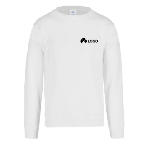 SUDADERA YAZBEK CUELLO REDONDO UNISEX PARA ADULTO BLANCO XXL